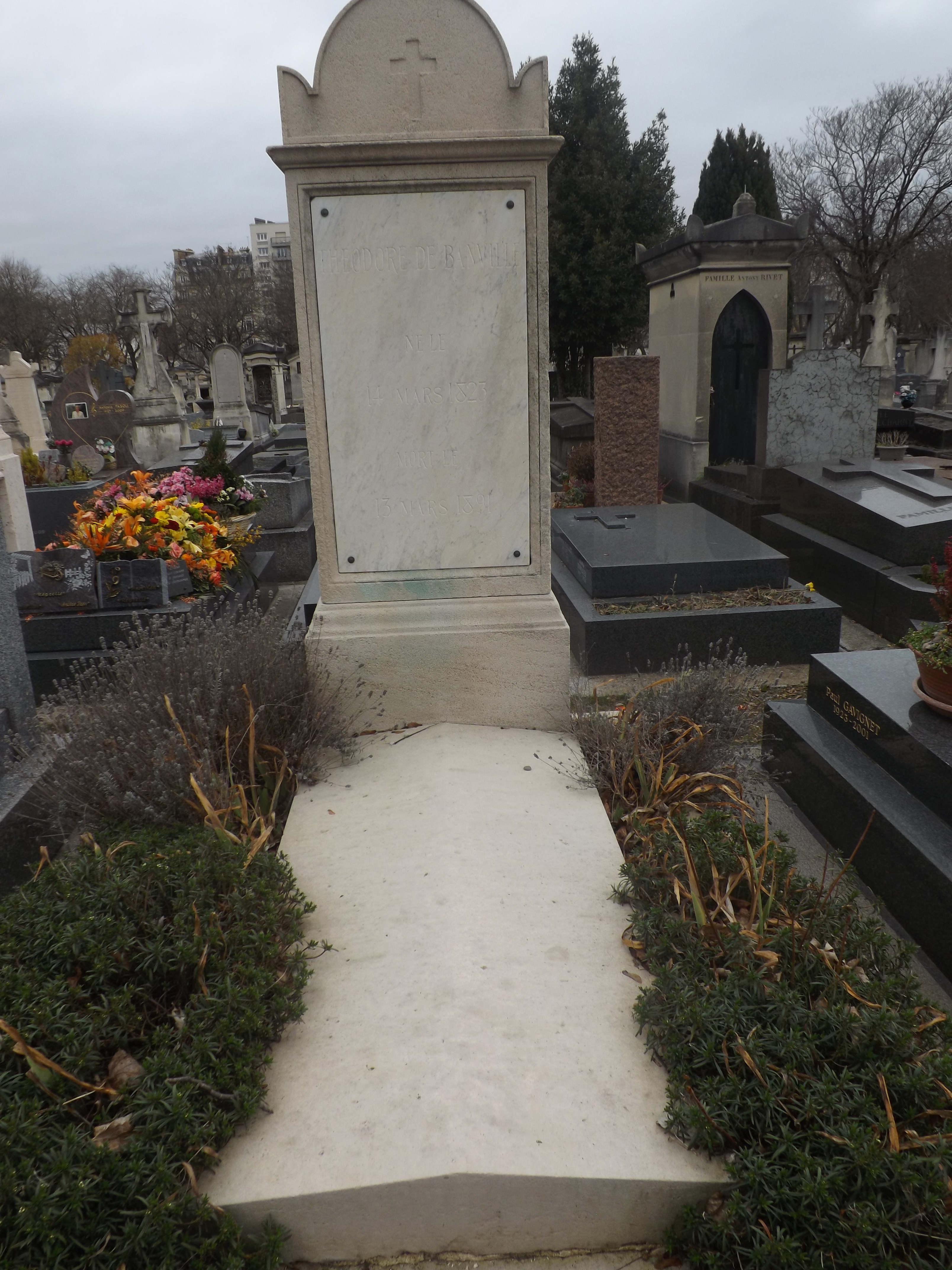 Tombe de Th?odore de Banville au cimeti?re du Montparnasse