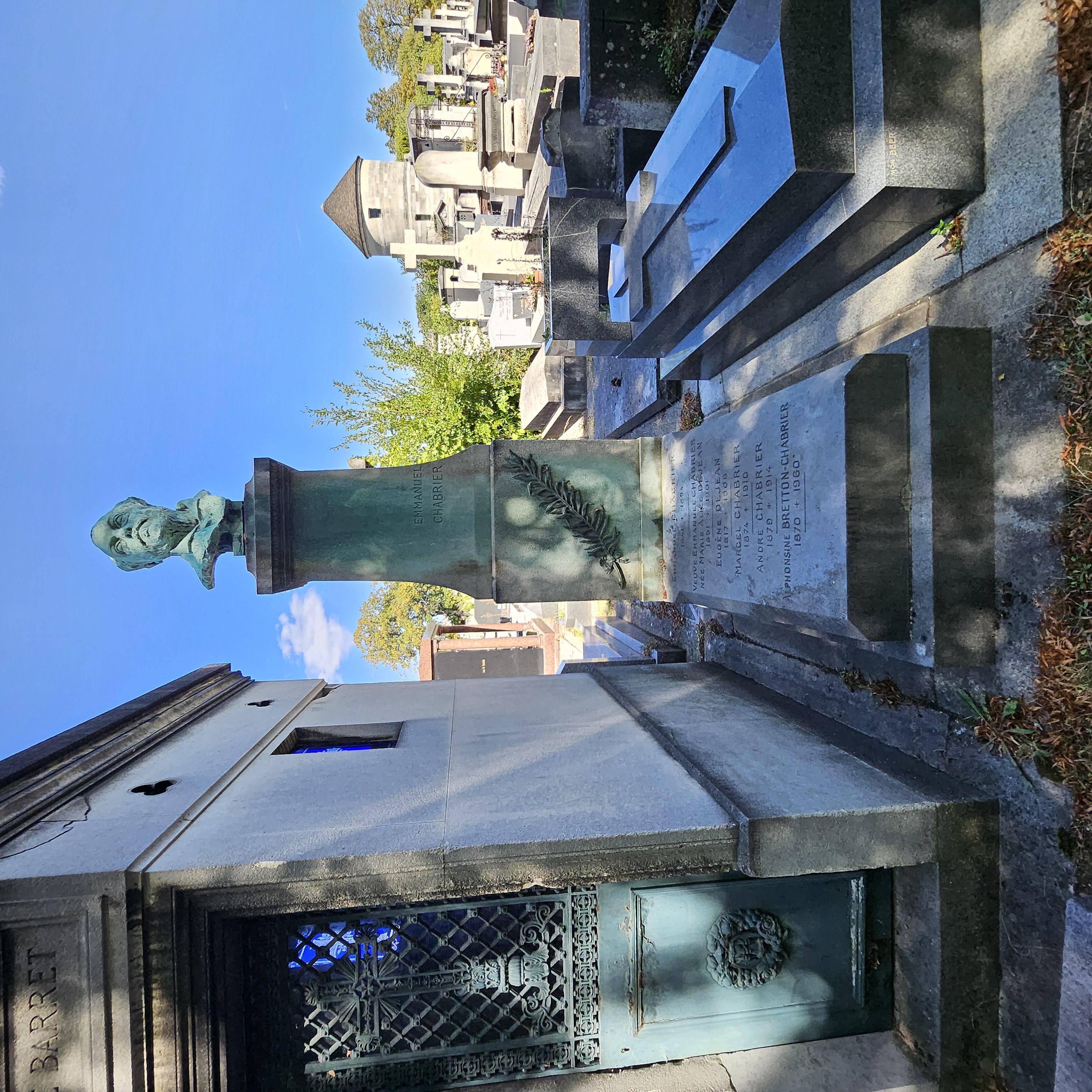 Tombe d'Emmanuel Chabrier au cimeti&egrave;re du Montparnasse