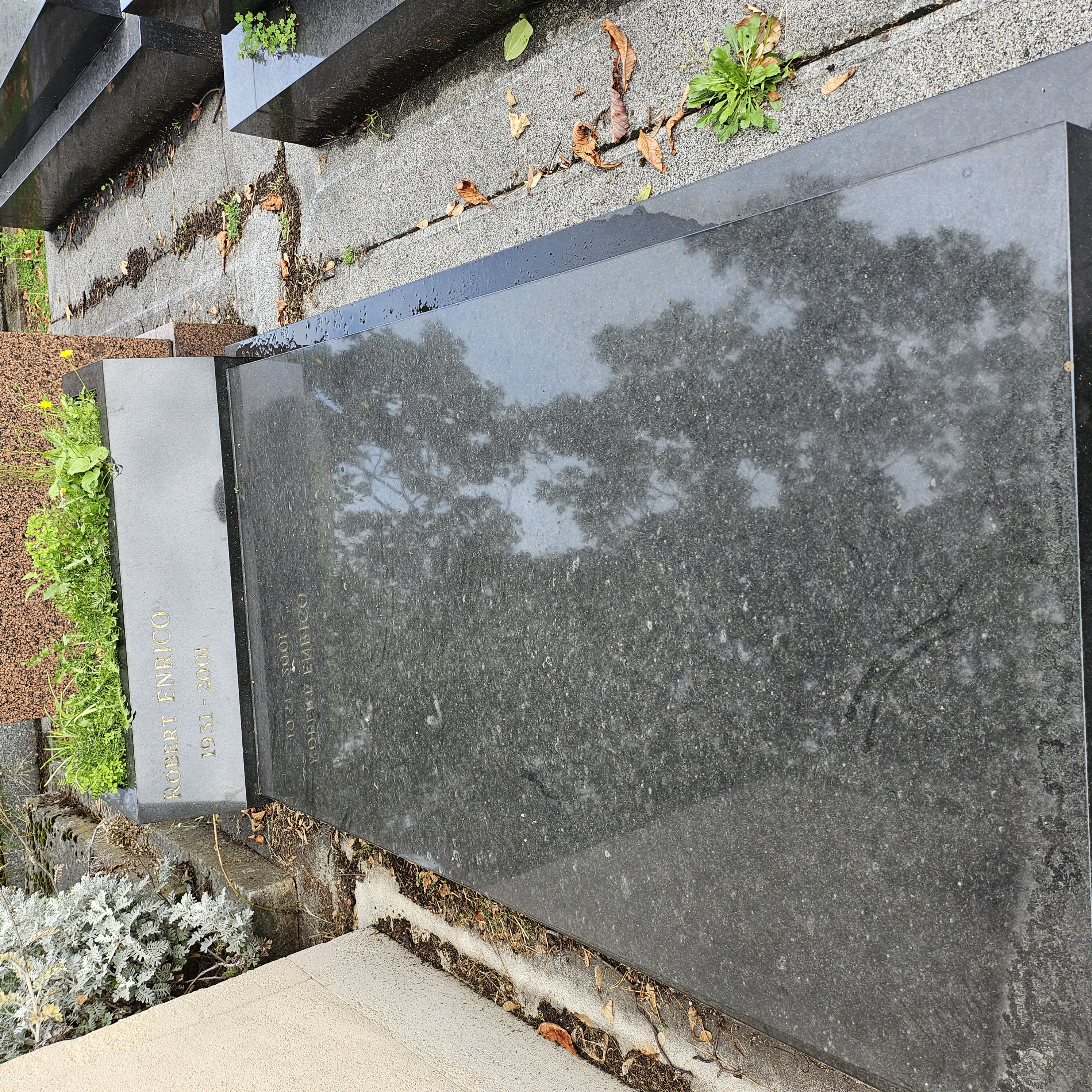 Tombe de Robert Enrico au cimetière du Montparnasse à Paris