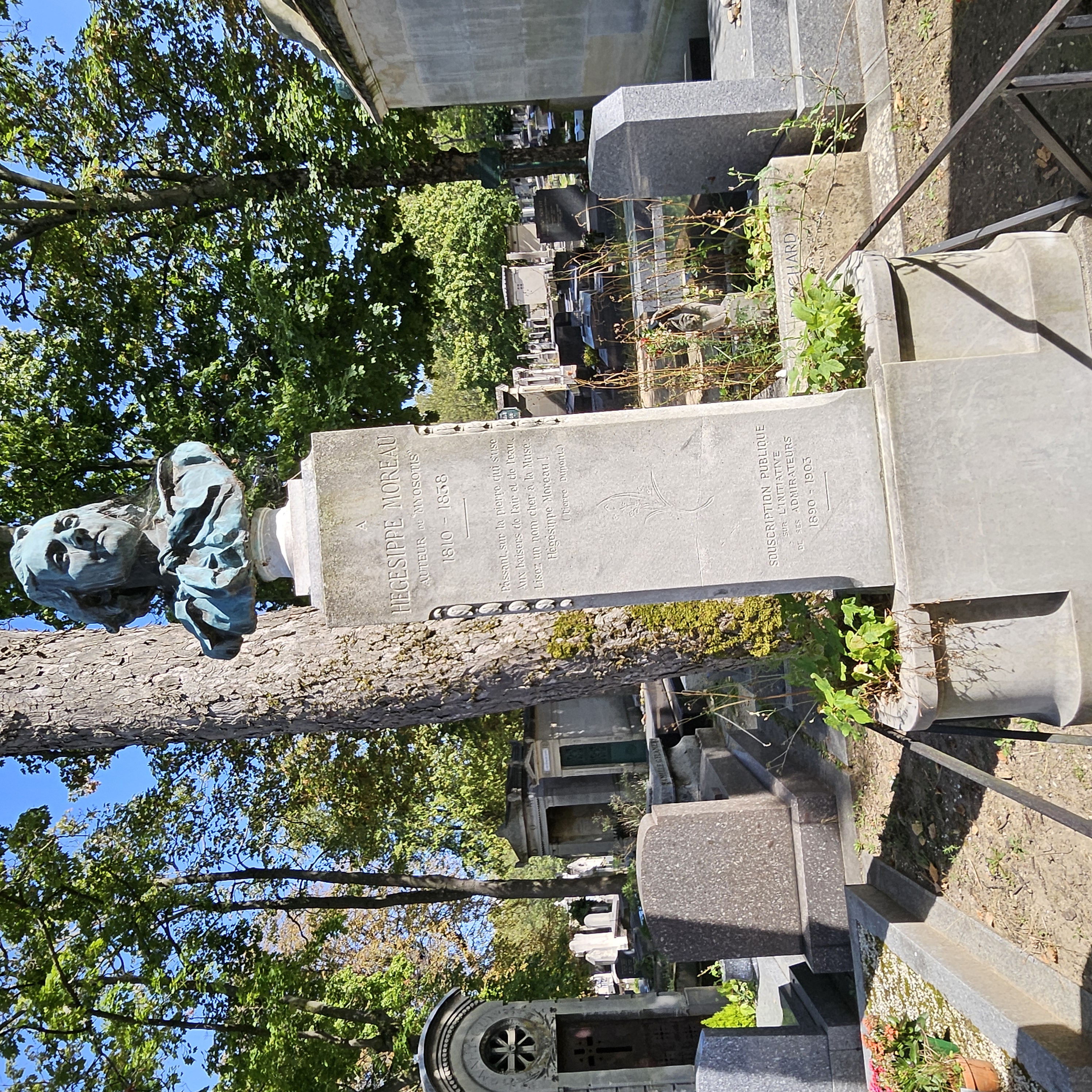 Tombe de H&eacute;g&eacute;sippe Moreau au cimeti&egrave;re du Montparnasse