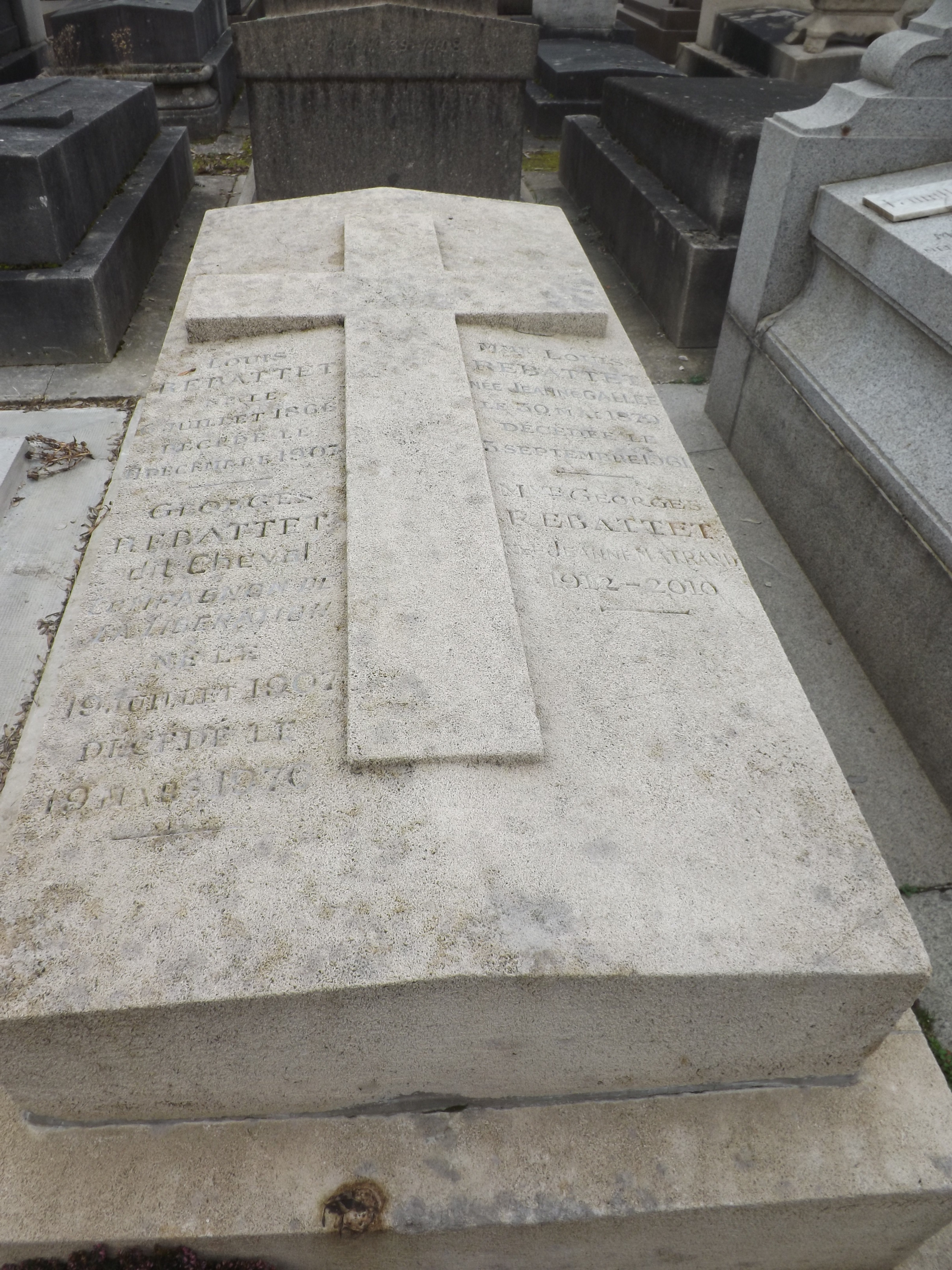 Tombe de Georges Rebattet