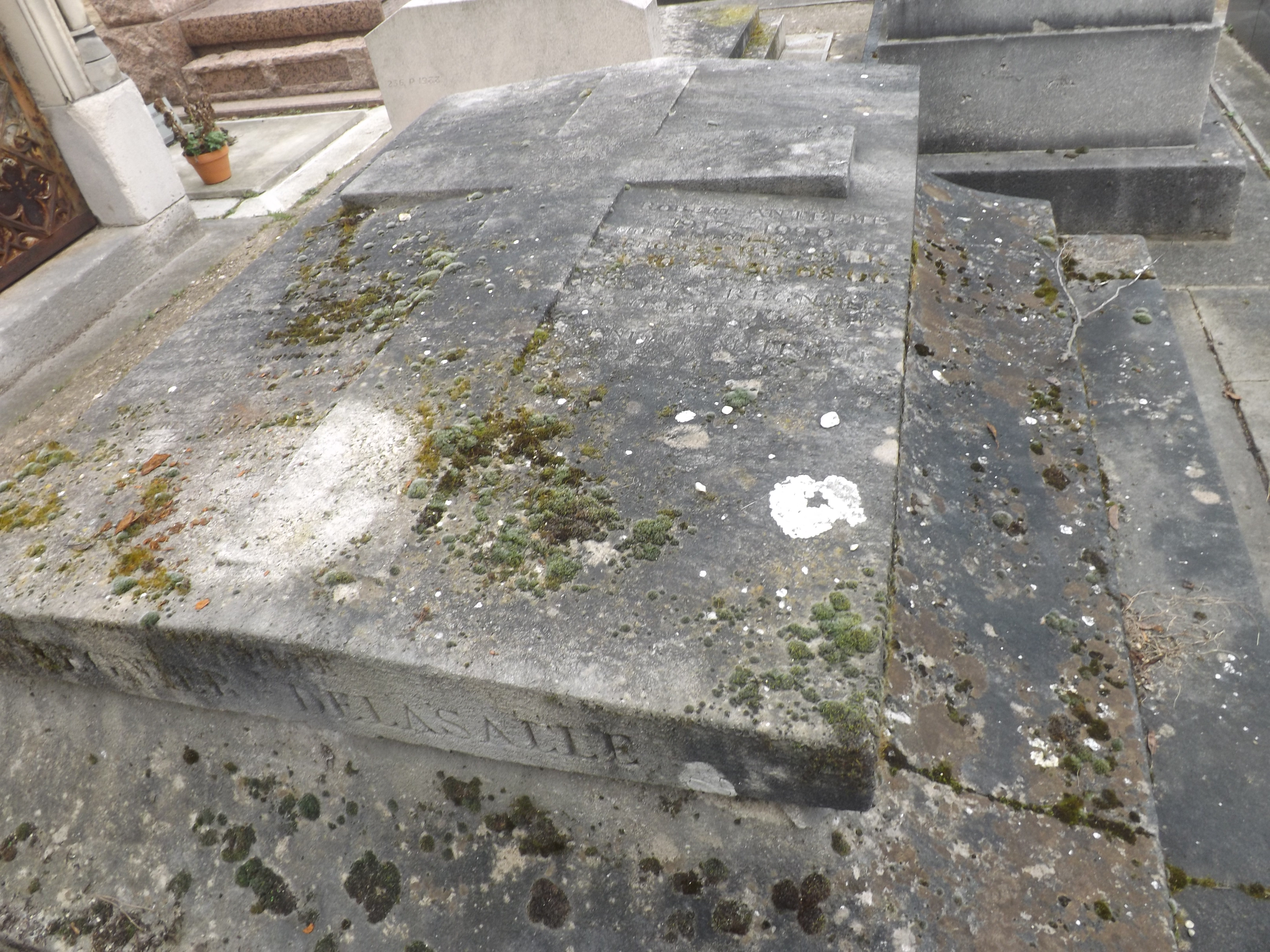 Tombe de l'écrivain et résistant Robert Antelme au cimetière du Montparnasse à Paris