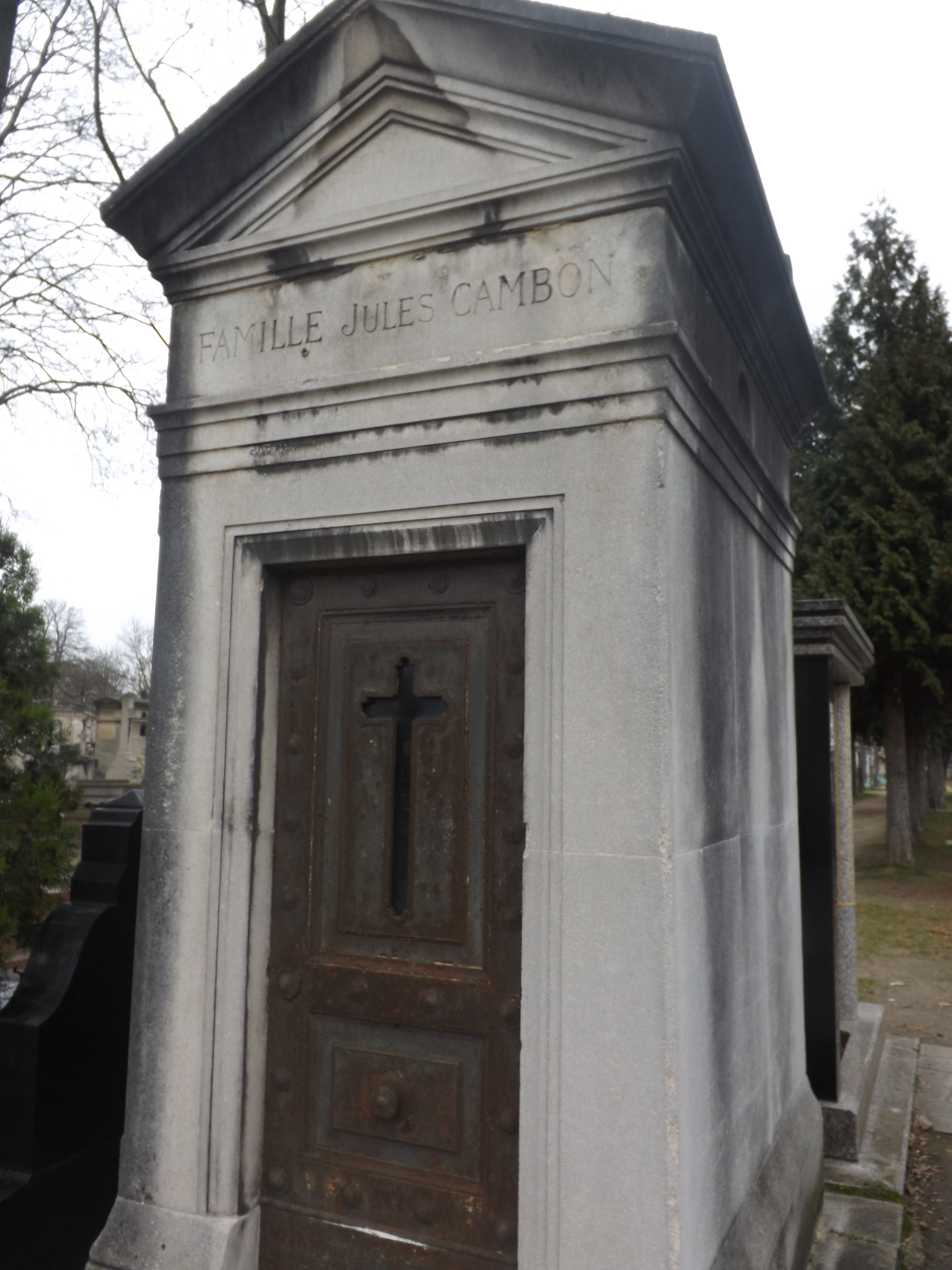 Tombe de Jules Cambon au cimeti&egrave;re du Montparnasse