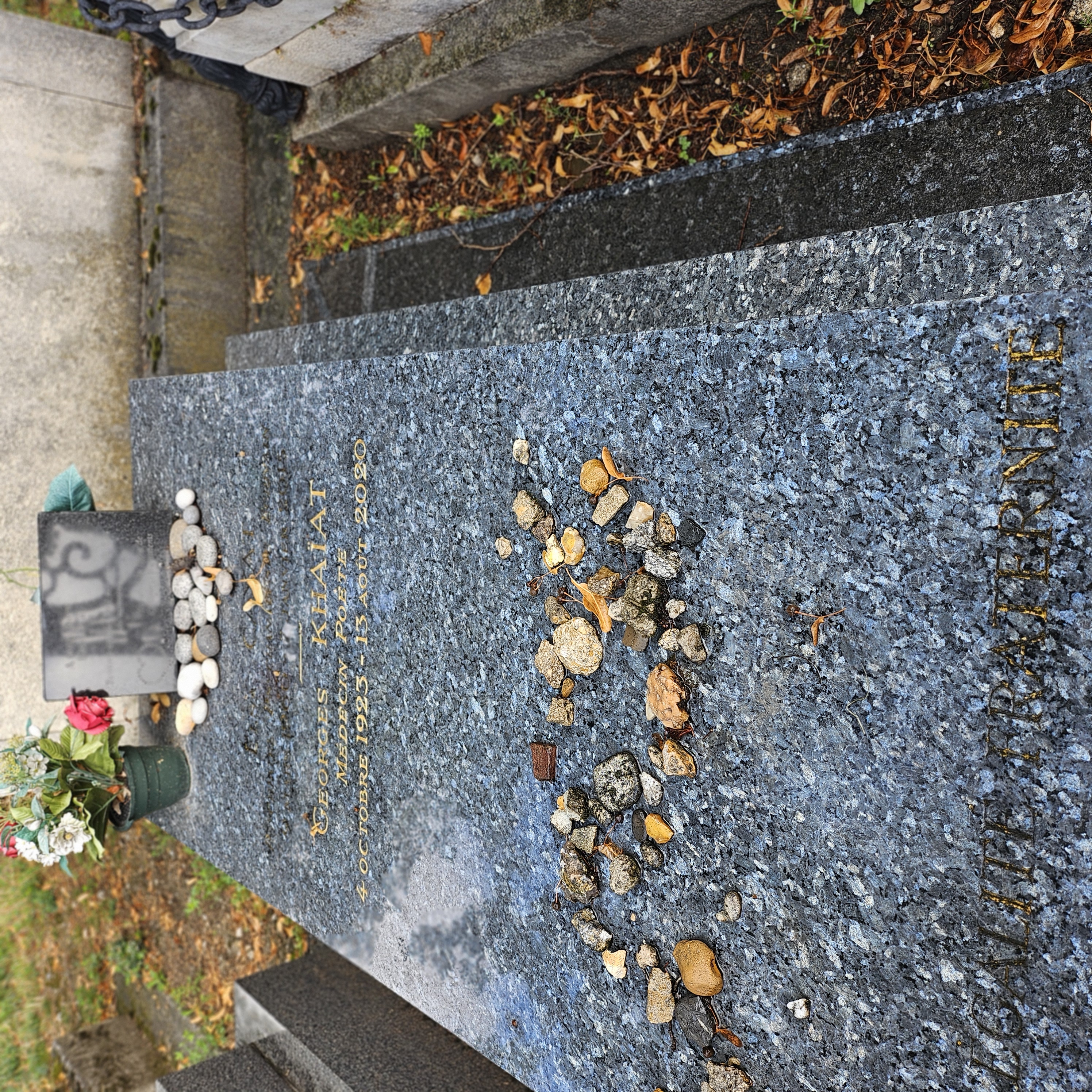 Tombe d'Elsa Cayat au cimeti&egrave;re du Montparnasse