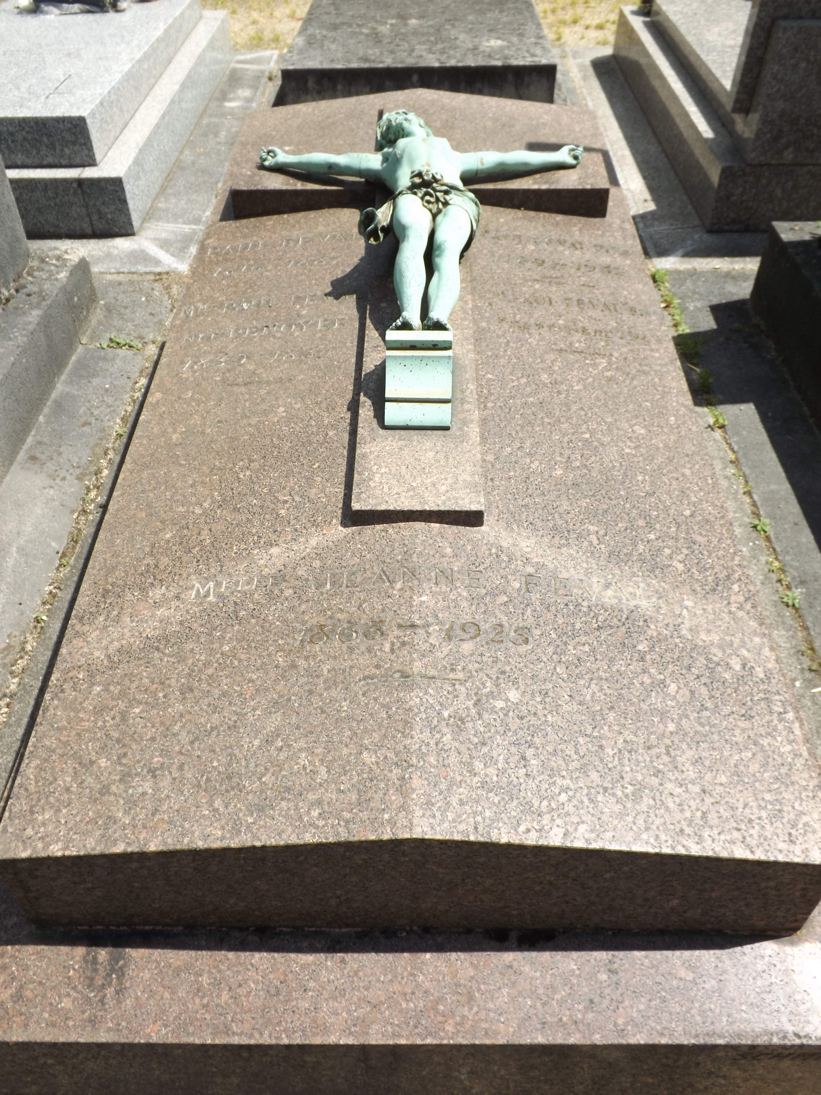 Tombe de Paul F&eacute;val au cimeti&egrave;re du Montparnasse