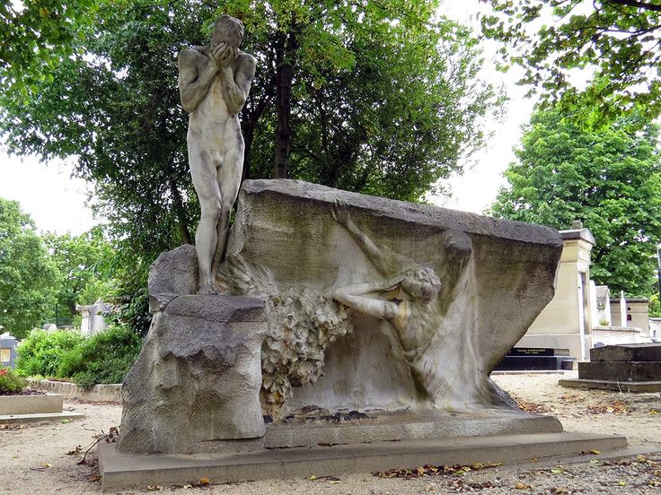 Sculpture représentant la séparation d'un couple